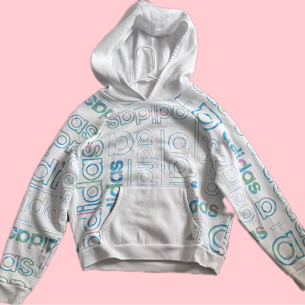 Girls multicolor Adidas sweater size 14